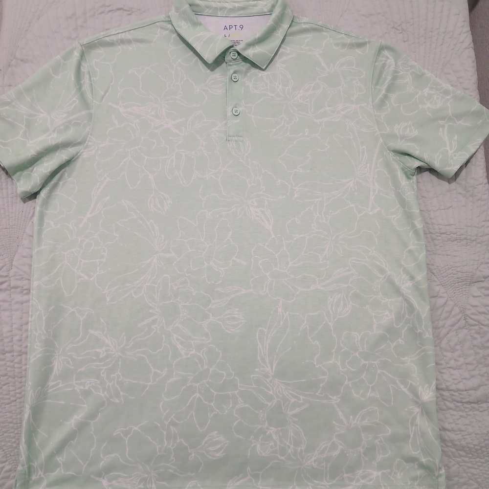 Apt. 9 Men's Green Polo Shirt